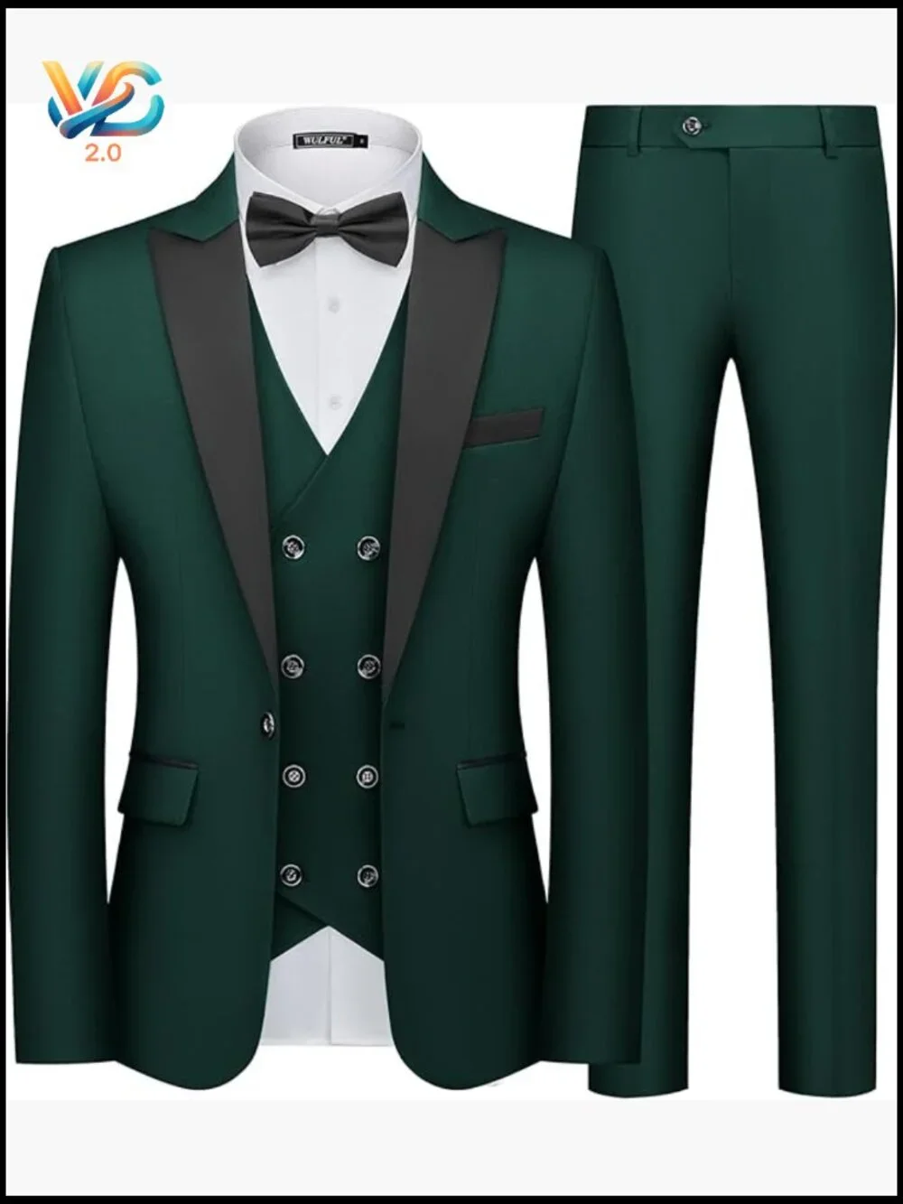 Slim Fit 3 Piece Tuxedo Suit Set Prom Wedding Party